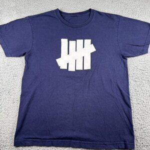 Blue Streetwear Hype Graphic Shirt Casual Medium Size M